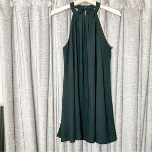 One Clothing Black High Neck Trapeze Fit Flowy Mini Dress Size Medium